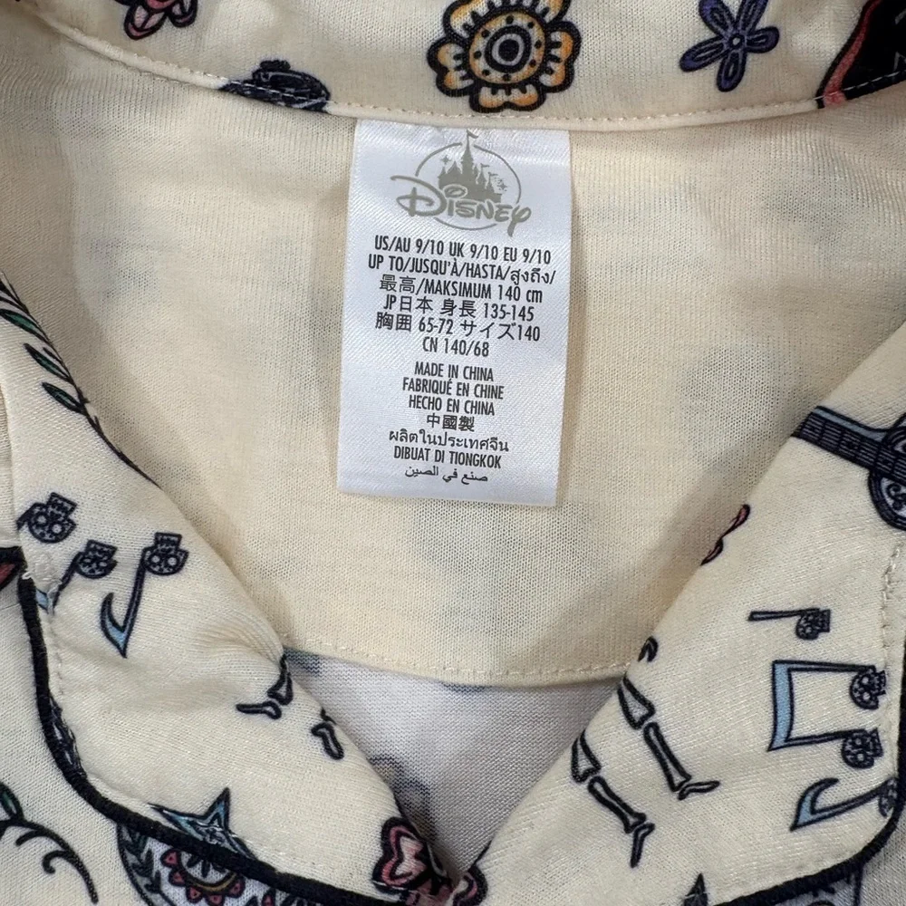 Disney Coco Pajama Top Size 9/10